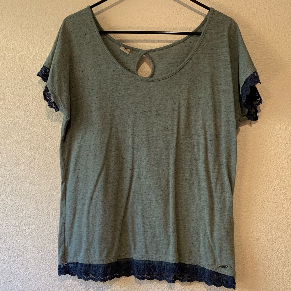 Time Out Lace Trim Top